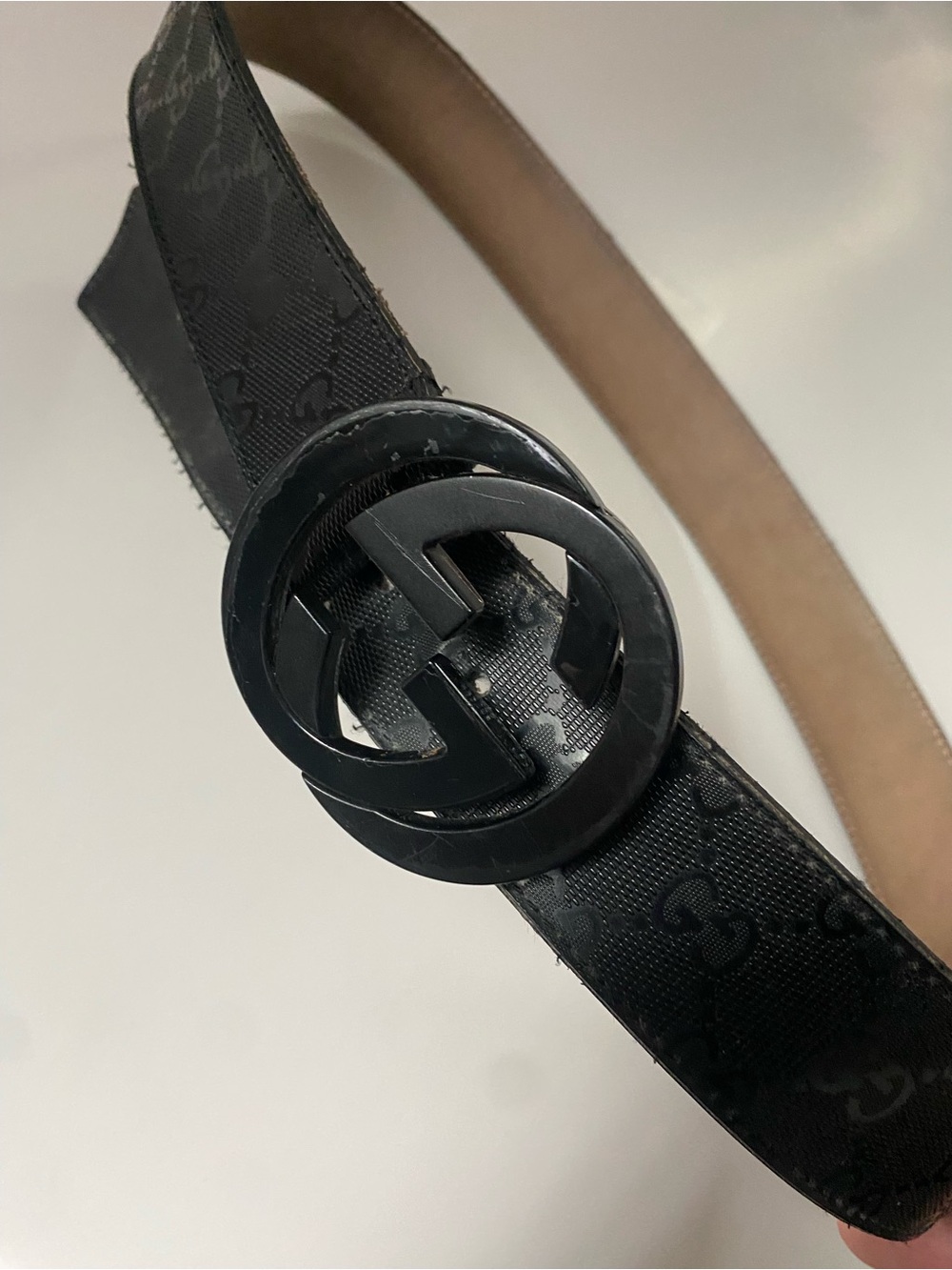 Black Gucci Belt 32-36